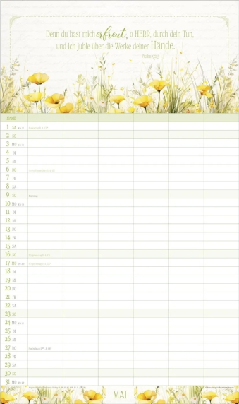 Familienplaner „Poesie“