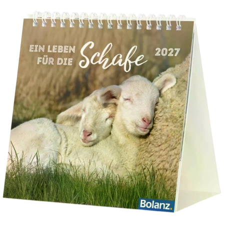 Tischkalender „Ein Leben für die Schafe“ 2027 mit Hirten und Schafen