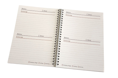 *Notizbuch „Stille Zeit mit Dir“ – Lederoptik Antik
