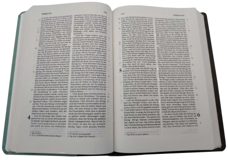 Standardbibel, Kunstleder, anthrazit/mint, 14,9 x 22,5 x 2,8 cm