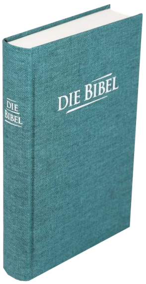 *Taschenbibel, Leinen, petrol, 13 x 18,3 x 2,9 cm