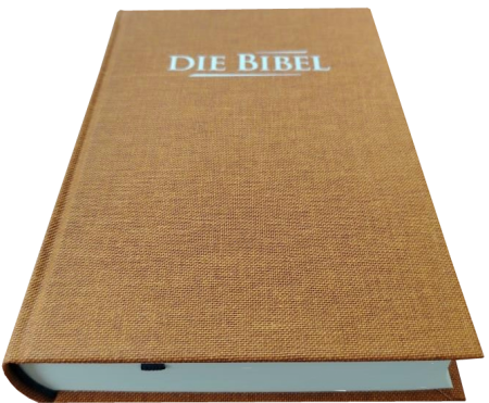 *Taschenbibel, Leinen, ocker, 13 x 18,3 x 2,9 cm