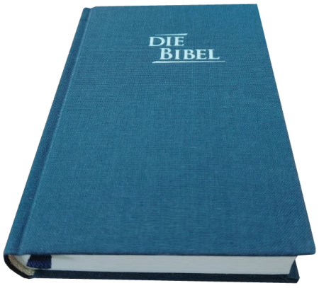 *Pocketbibel, Leinen, blau, 9,5 x 14,0 x 2,3 cm