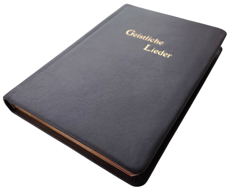Geistliche Lieder, erweiterte Auflage 254 Lieder – groß – Leder, dunkelbraun, Rotgoldschnitt