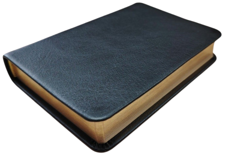 *Pocketbibel, Leder, schwarz, Goldschnitt, 9,6 x 14,2 x 2,3 cm