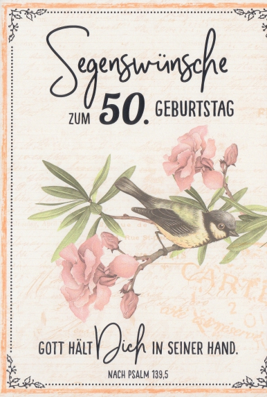 *Faltkarte, „Zahlengeburtstag“
