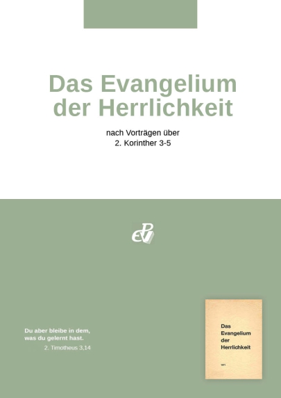 Das Evangelium der Herrlichkeit (digital)