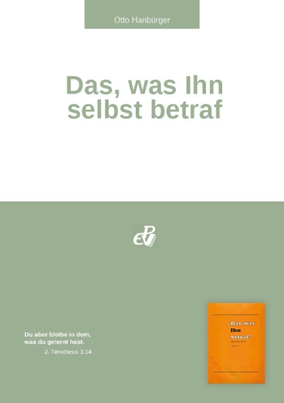 Das, was Ihn selbst betraf (digital)