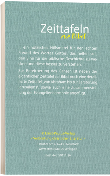 Zeittafeln zur Bibel