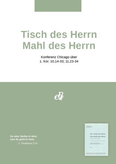 Der Tisch des Herrn – Das Mahl des Herrn (digital)