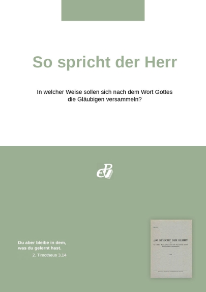 So spricht der Herr (digital)