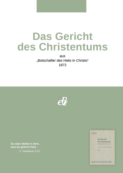 Das Gericht des Christentums (digital)