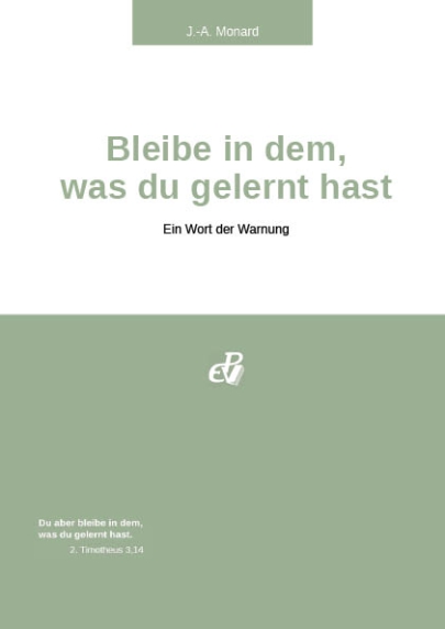 Bleibe in dem, was du gelernt hast (digital)