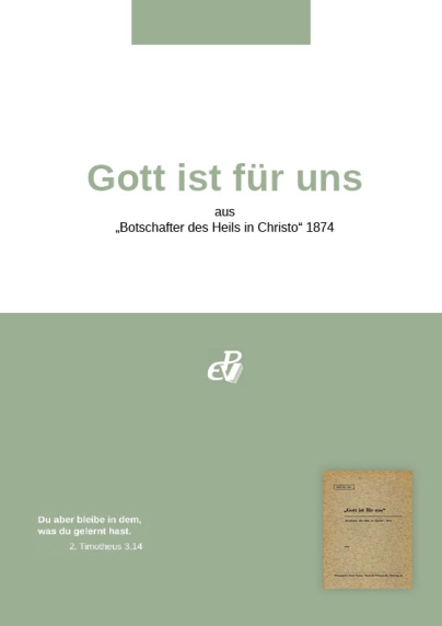 Gott ist für uns (digital)