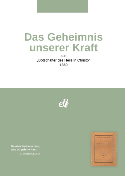 Das Geheimnis  unserer Kraft (digital)