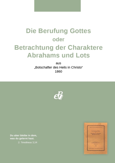 Die Berufung Gottes oder Betrachtung der Charaktere  Abrahams und Lots (digital)