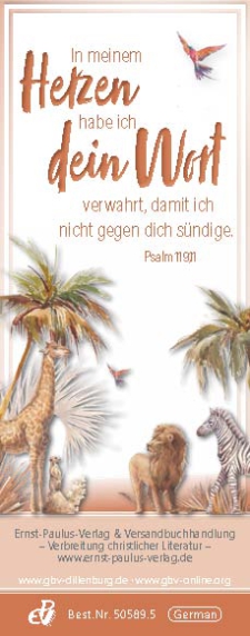 Lesezeichen „Ich freue mich über dein Wort“ – ab 20 Stück