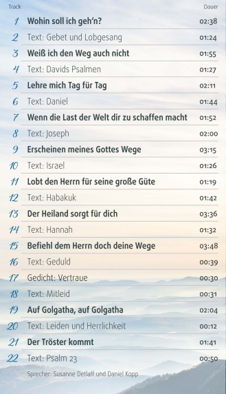 Hoffnung, CD