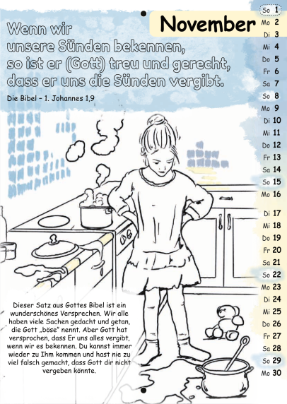 Mit Stift und Bibel 2026 (Kinderkalender mit Bibelversen zum Ausmalen)