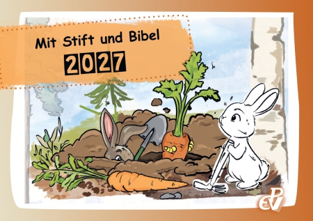 Mit Stift und Bibel (Kinderkalender mit Bibelversen zum Ausmalen) - Ernst-Paulus-Verlag