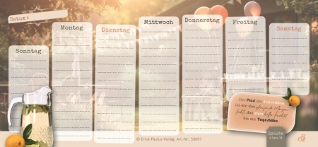 Mein Wochenplaner „Gott erhellt dir den Tag“