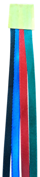 *Lesebänder – 4er-Set (schwarz, blau, rot, grün)