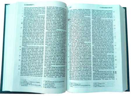 *Pocketbibel, Kunstleder, blaugrau, 9,5 x 14,0 x 2,3 cm