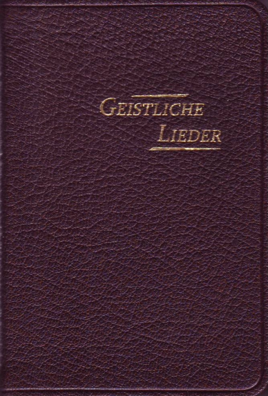Geistliche Lieder, erweiterte Auflage 254 Lieder – klein – Leder, dunkelbraun, Rotgoldschnitt