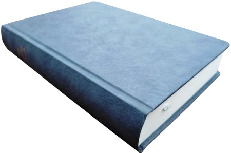 Hausbibel, Kunstleder, blaugrau