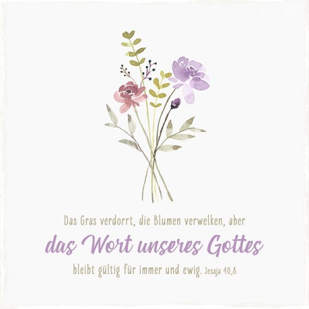 *Holzschild – klein „Das Wort unseres Gottes“