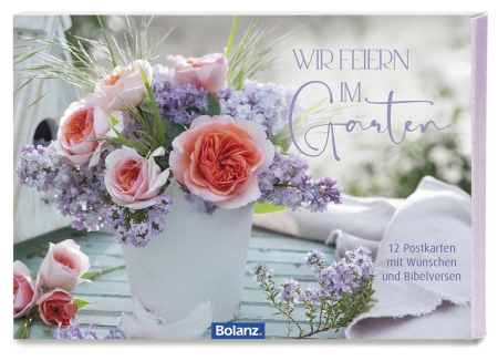 *Postkartenpäckchen „Wir feiern im Garten“