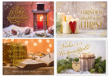 *Minikarten zu Weihnachten „Fotomotive veredelt“