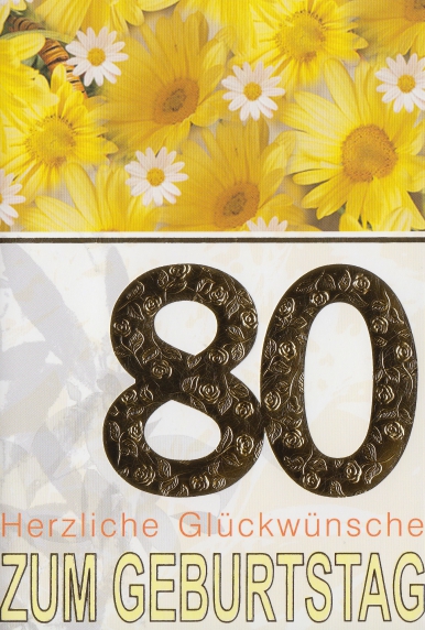 *Faltkarte, „Zahlengeburtstag“