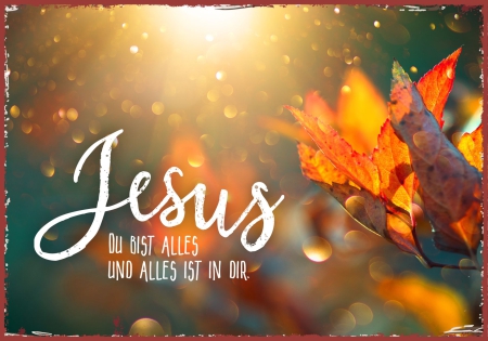*Metallschild, klein „Jesus, du bist alles“