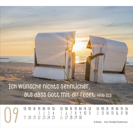Aufstellkalender „Atempause