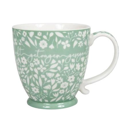 *Tasse „geliebt getragen gesegnet“