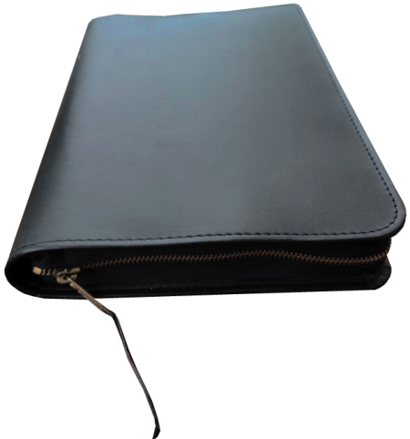 Bibelhülle Kunstleder für Standardbibel, schwarz