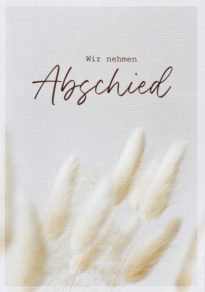 *Faltkarte „Trauer“ Offenbarung 21,4