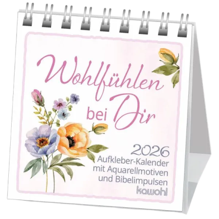 *Aufkleberkalender „Wohlfühlen bei Dir 2026“