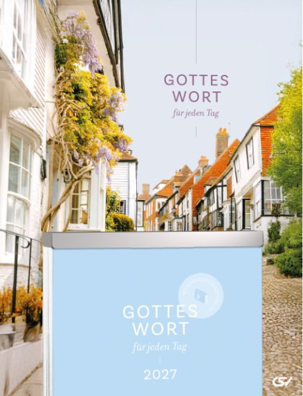 Gottes Wort für jeden Tag – Bibelvers-Abreißkalender in Großschrift mit Elberfelder Übersetzung.